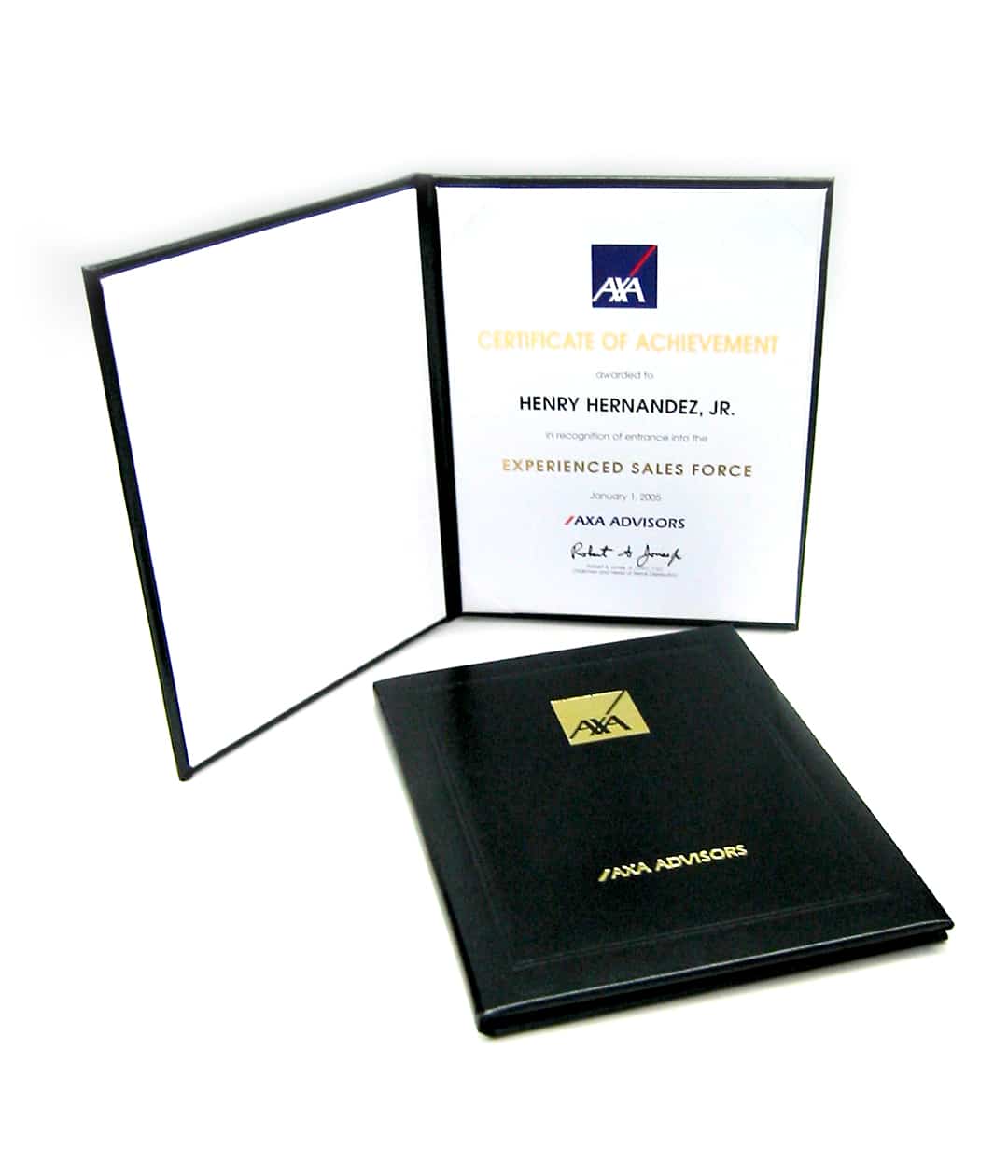 AXA - Custom Branded Certificates