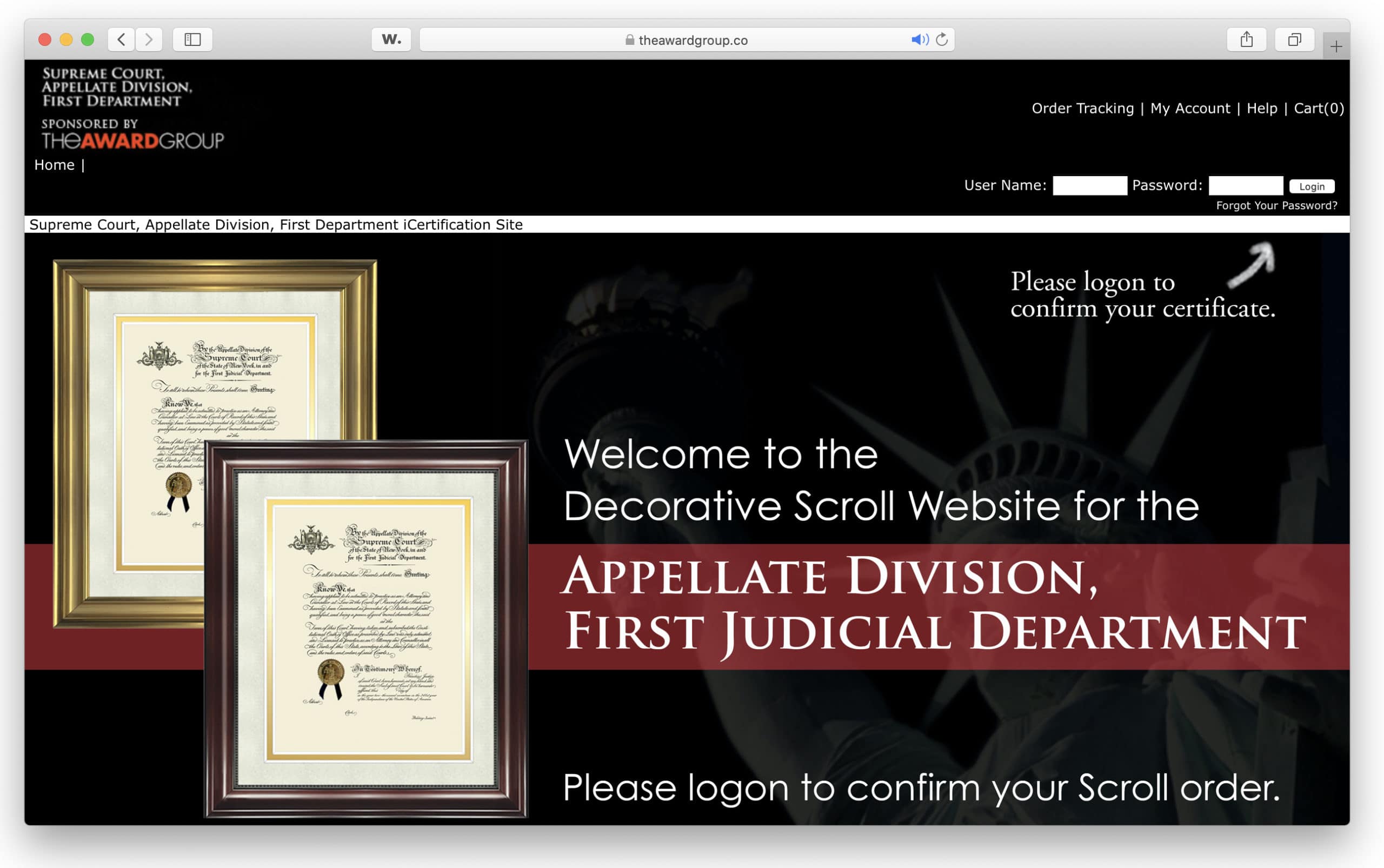 Supreme Court Appellate Division Awards