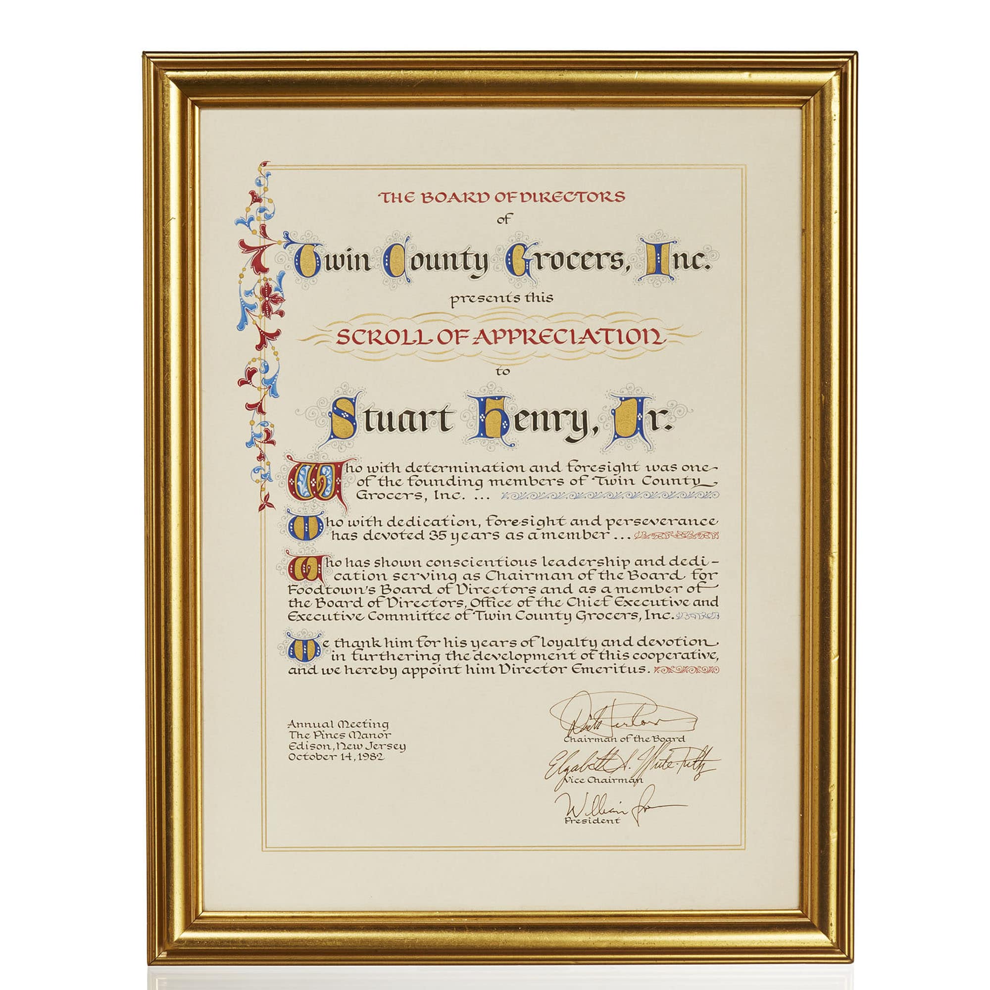 twin country recognition scrolls