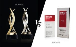 trophies vs plaques